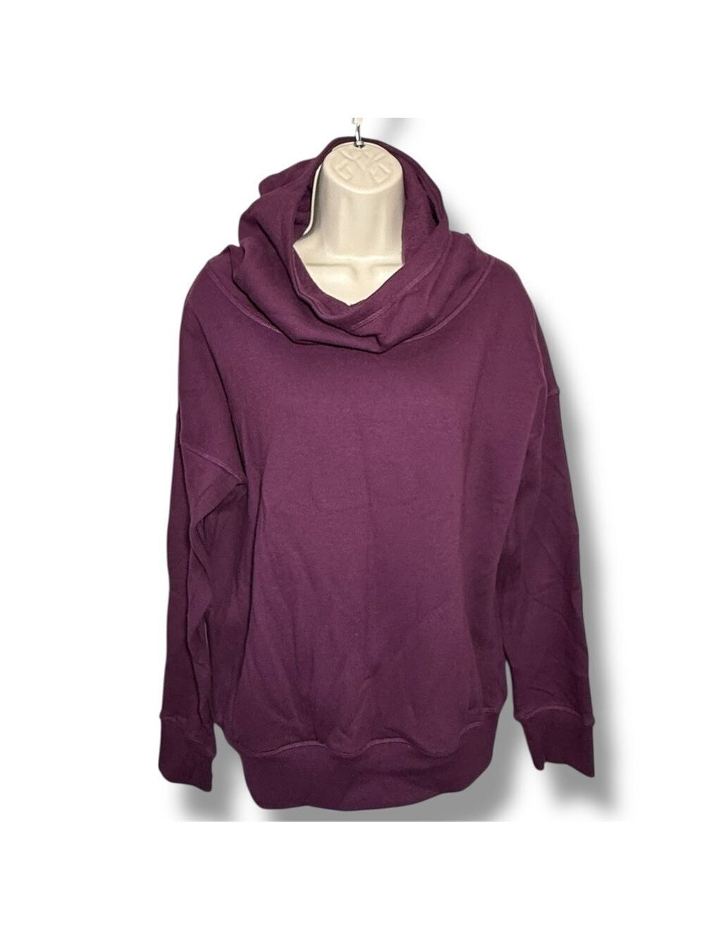 Zyia Women's Oh So Soft Hoodie Plum Size Medium